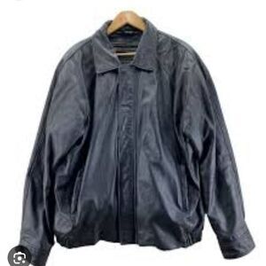 Harvé Benard Men's Black Jacket 90S BOMBER Big And Tall